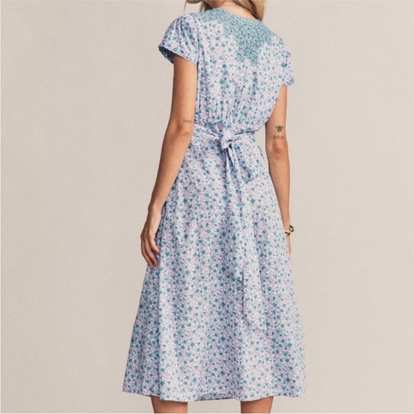 LoveShackFancy Minuet Dress Crushed Blueberries - Picture 2 of 9